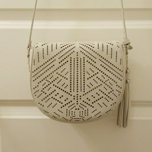 Free People Perforated Suede Saddle Bag